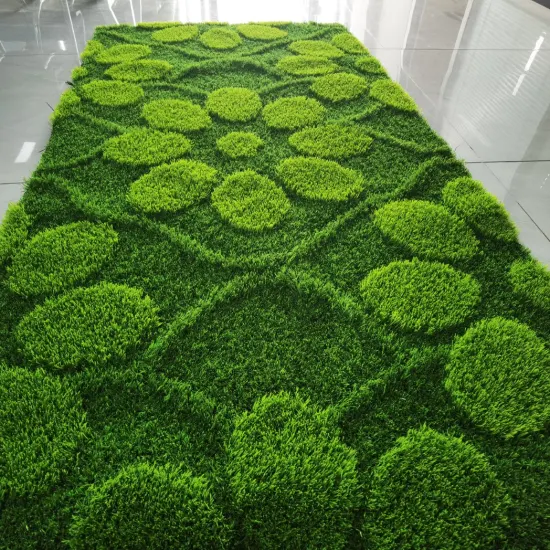 Wear-Resisting Landscaping Leisure Synthetic Turf Mat Pattern Artificial Grass