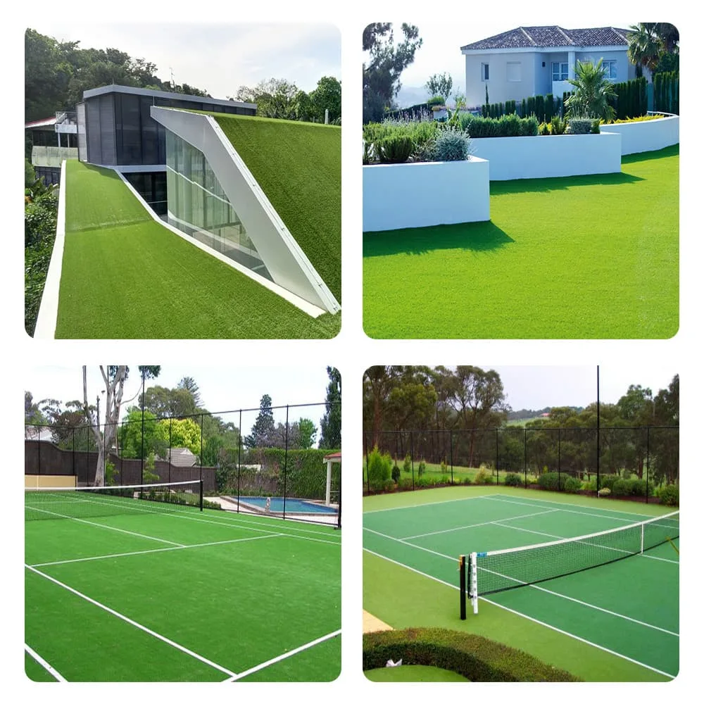 Lead Free Synthetic Grass Artificial Turf Football Grass Landscaping Beautiful Green Springy Lawn Carpet Soccer Leisure Area Courtyard Grass